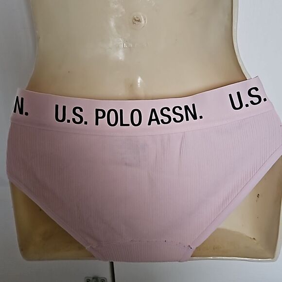 U.S Polo Assn.2 Pack Brief Underwear Small Gray/ Pink - Picture 5 of 16